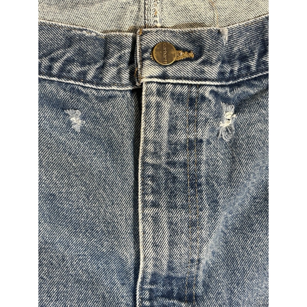 Carhartt Traditional Fit Blue denim Jeans workwear 5 pocket B480 DVB Mens 44x30‎ - Picture 2 of 11